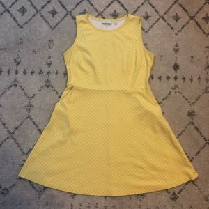 Cute Yellow and White 100% Cotton Dress